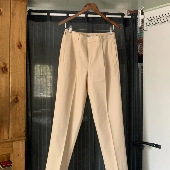 Uniqlo +J 29 waist pleated tapered pants